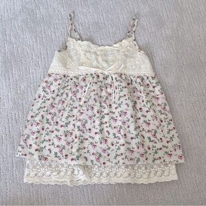 Girly Floral Tank Top
